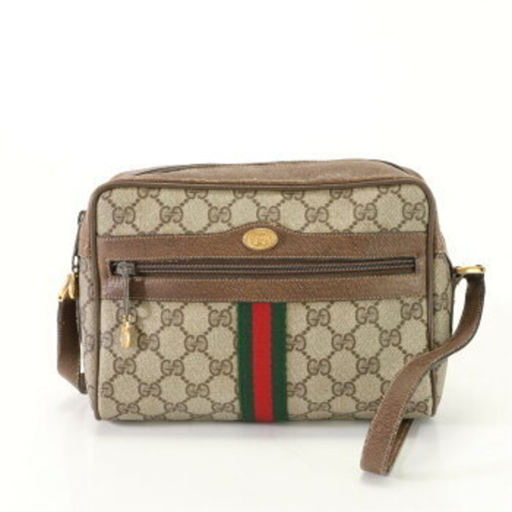 Gucci GG Supreme Sherry Leather Crossbody Bag